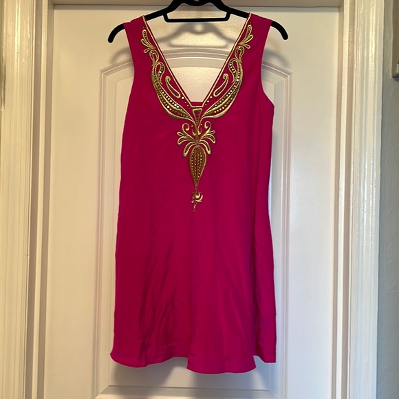 NWT Lilly Pulitzer Owen Silk Dress Size XXS - Picture 2 of 2